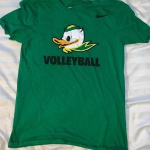 Green Nike University of Oregon Volleyball shirt